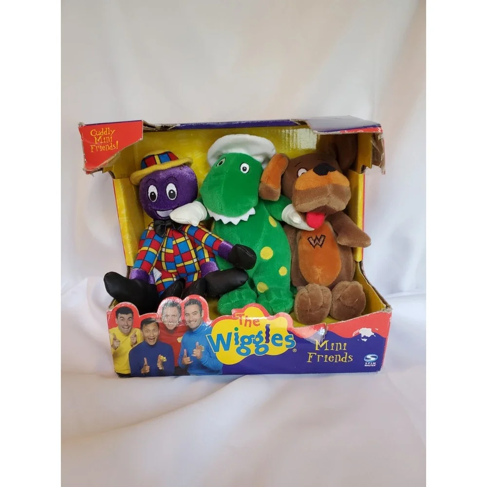 The Wiggles Mini Friends Henry Octopus Dorothy Dinosaur Wags Dog Plush Toys 2003